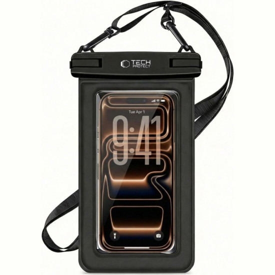 Universal Αδιάβροχη Θήκη Tech-Protect UWC7 Waterproof Floating Case για Smartphone έως 6.9'' IPX8 - Black (5906302340026)