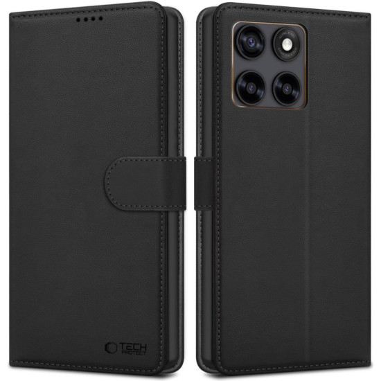 Θήκη Motorola Edge 70 Fusion / Edge 70 Fusion Plus Tech-Protect Wallet Πορτοφόλι - Black (5906302322756)