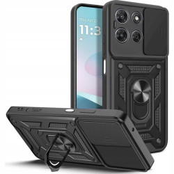Θήκη Motorola Moto G67 Power / G57 Power Tech-Protect Camshield Pro Ανθεκτική με Κάλυμμα για την Κάμερα & Ring Holder - Black (5906302323203)