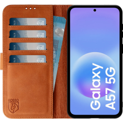Θήκη Samsung Galaxy A57 Rosso Deluxe Δερμάτινο Πορτοφόλι - Brown (8719246558290)