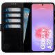 Θήκη Samsung Galaxy A37 Rosso Deluxe Δερμάτινο Πορτοφόλι - Black (8719246558405)