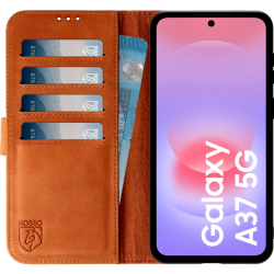 Θήκη Samsung Galaxy A37 Rosso Deluxe Δερμάτινο Πορτοφόλι - Brown (8719246558412)