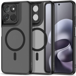Θήκη Motorola Moto G67 Power / G57 Power Tech-Protect MagMat Σκληρή Ημιδιάφανη με MagSafe - Matte Black (5906302323234)