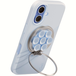 Βάση Στήριξης Uniq Coehl Luna Μαγνητική MagSafe με KickStand / Βεντούζα & Ενσωματωμένο Καθρέφτη - Dewdrop Blue (UNIQ-LUNA-DBLUE)
