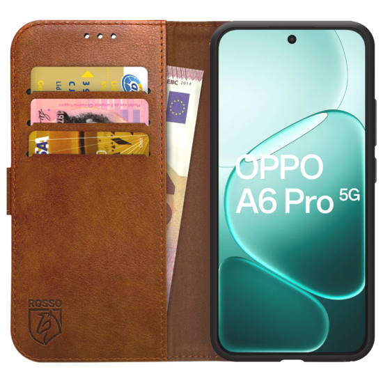 Θήκη Oppo A6 Pro Rosso Element PU Πορτοφόλι - Brown (8719246548673)