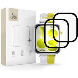 Hybrid Glass Huawei Watch Fit 5 Tech-Protect Flex+ Αντιχαρακτικό Υβριδικό Γυαλί Προστασίας Οθόνης 2 Τεμάχια - Black (5906302323333)