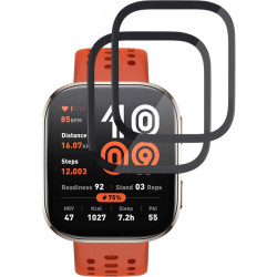 Hybrid Glass Amazfit Bip 6 Techsuit Nano Flex Full Face Αντιχαρακτικό Υβριδικό Γυαλί Προστασίας Οθόνης 2 Τεμάχια - Black (5949419359864)