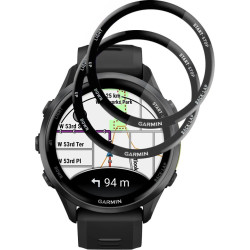 Hybrid Glass Garmin Forerunner 970 / 570 47mm Techsuit Nano Flex Full Face Αντιχαρακτικό Υβριδικό Γυαλί Προστασίας Οθόνης 2 Τεμάχια - Black (5949419360136)