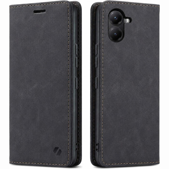 Θήκη Xiaomi Poco X7 Pro Spacecase Wallet Πορτοφόλι - Black (5905719118051)