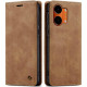 Θήκη Xiaomi Poco X8 Pro Max Spacecase Wallet Πορτοφόλι - Light Brown (5905719141172)