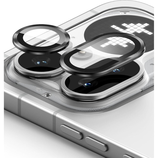 Tempered Glass Nothing Phone 4a Pro Ringke Camera Lens Frame Glass Αντιχαρακτικό Γυαλί Προστασίας για Φακό Κάμερας 2 Τεμάχια - Black (8800328819047)