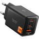 Φορτιστής Spigen EE473EU Essential GaN Pro Γρήγορος Τοίχου / Αντάπτορας με 1 x USB-A / 2 x Type-C 47W - Black (ACH09465)
