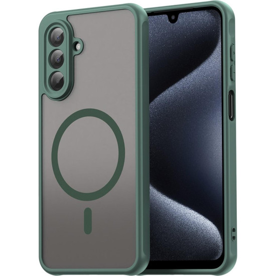 Θήκη Samsung Galaxy A17 Techsuit HaloFrost II MagSafe Σκληρή Ημιδιάφανη με MagSafe - Green (5949419296046)