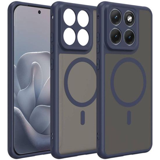 Θήκη Motorola Edge 70 Fusion Techsuit HaloFrost II MagSafe Σκληρή Ημιδιάφανη με MagSafe - Navy Blue (5949419364080)