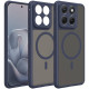 Θήκη Motorola Edge 70 Fusion Techsuit HaloFrost II MagSafe Σκληρή Ημιδιάφανη με MagSafe - Navy Blue (5949419364080)