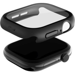 Θήκη Apple Watch 11 / 10 46mm Uniq Nautic Αδιάβροχη με Tempered Glass - Black (UNIQ-46MM-NAUBLK)