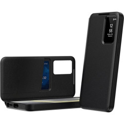 Θήκη Samsung Galaxy S22 Ultra 5G Techsuit SmartView Series Flip με Ενεργό Πορτάκι - Black (5949419303775)