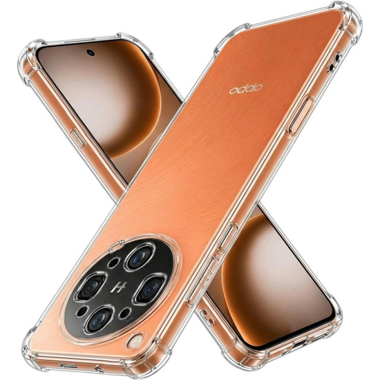 Θήκη Oppo Find X9 Ultra Techsuit Shockproof Clear Silicone Διάφανη Σιλικόνης - Clear (5949419365186)
