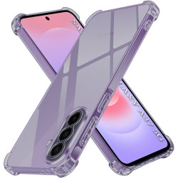 Θήκη Samsung Galaxy A37 / A36 Techsuit Shockproof Clear Silicone Σιλικόνης - Smoke Black (5949419359222)