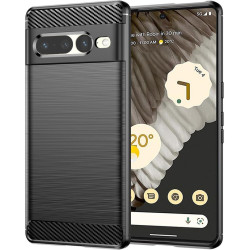 Θήκη Google Pixel 7 Pro Techsuit Carbon Silicone Σιλικόνης - Black (5949419018587)