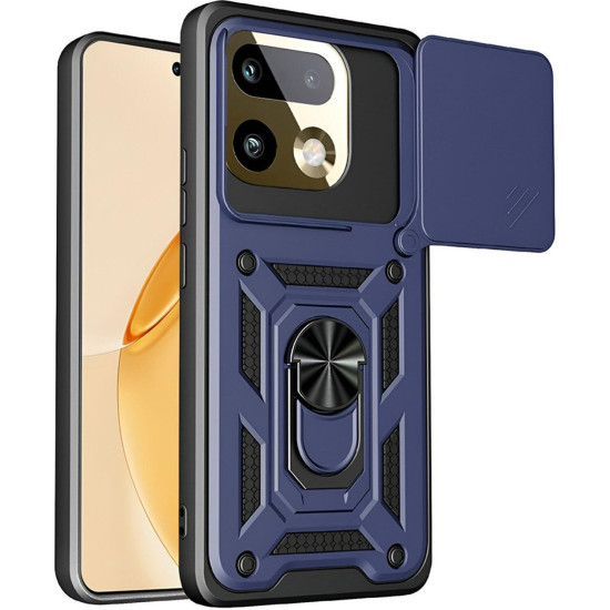Θήκη Realme 16 Pro Plus Techsuit CamShield Ανθεκτική με Κάλυμμα για την Κάμερα & Μεταλλικό Ring Holder - Blue (5949419361720)