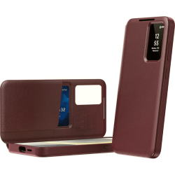 Θήκη Samsung Galaxy S26 Plus Techsuit SmartView Series Flip με Ενεργό Πορτάκι - Red (5949419356917)