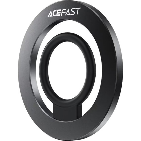 Βάση Στήριξης Acefast E35 Μαγνητικό MagSafe Phone Ring με Επιπλέον Αυτοκόλλητο Δακτύλιο MagSafe - Black (6974316285960)