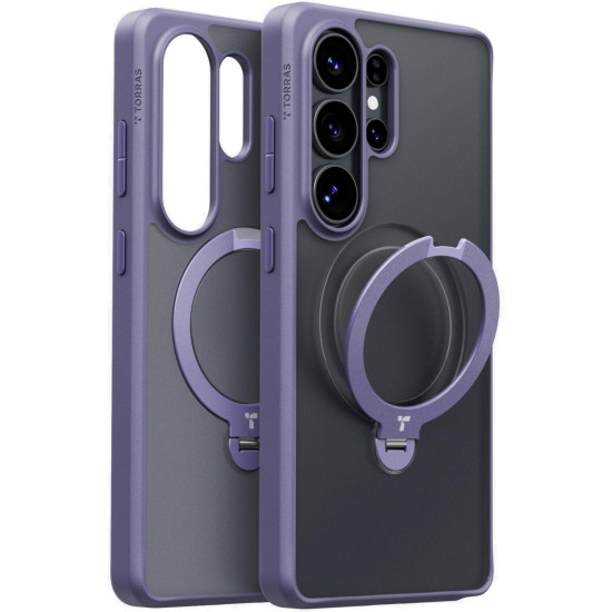 Θήκη Samsung Galaxy S26 Ultra Torras Ostand Q3 Spin Ανθεκτική με MagSafe & KickStand - Dark Purple (6938075649760)