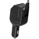 Φορτιστής Αυτοκινήτου Mobile Origin CA22 με Θύρες 1 x USB-A / 1 x Type-C & Πτυσσόμενα Καλώδια 2 x Type-C 90W - Black (MO-90CCH-CA22)