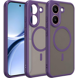 Θήκη Xiaomi Poco X8 Pro Techsuit HaloFrost II MagSafe Σκληρή Ημιδιάφανη με MagSafe - Purple (5949419369252)