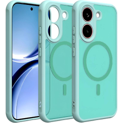 Θήκη Xiaomi Poco X8 Pro Techsuit HaloFrost II MagSafe Σκληρή Ημιδιάφανη με MagSafe - Mint Green (5949419369245)