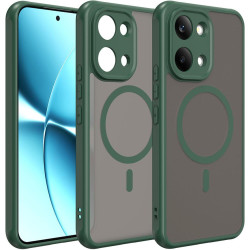 Θήκη Xiaomi Poco X8 Pro Max Techsuit HaloFrost II MagSafe Σκληρή Ημιδιάφανη με MagSafe - Green (5949419366350)