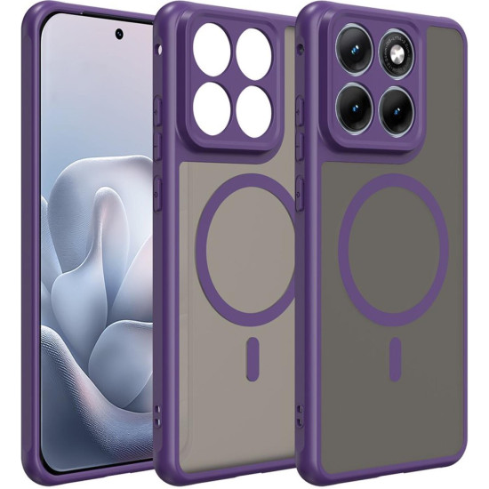 Θήκη Motorola Edge 70 Fusion Techsuit HaloFrost II MagSafe Σκληρή Ημιδιάφανη με MagSafe - Purple (5949419367395)