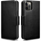 Θήκη iPhone 12 Pro Max iCarer Leather Detachable 2 in 1 Haixing Wallet Δερμάτινο Πορτοφόλι με RFID - Black (WMI1214-BK)