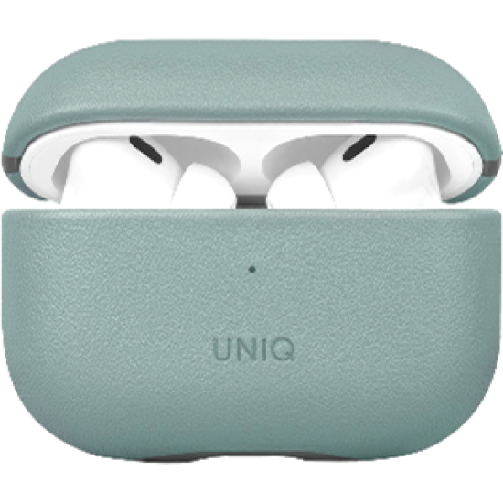 Θήκη AirPods Pro 2nd Gen Uniq Lyden Duo Series Premium Σκληρή από Vegan Δέρμα με Λουράκι Χειρός - Washed Blue / Black (UNIQ-AIRPODSPRO2-LDSWBLUBLK)