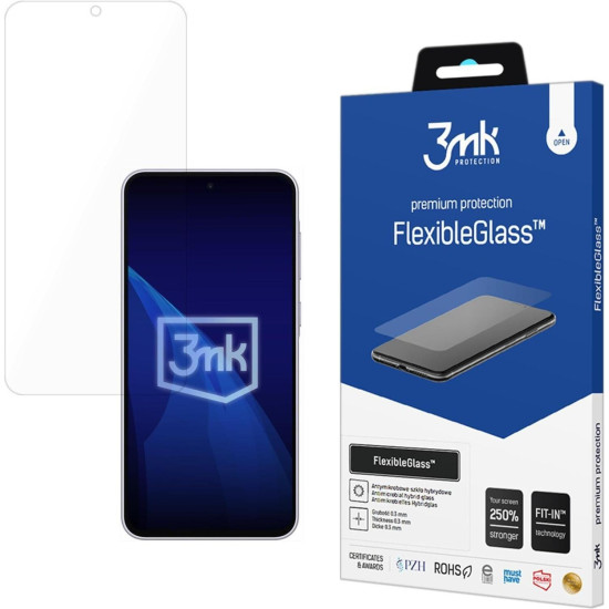 Hybrid Glass Samsung Galaxy A37 3MK Premium Flexible Glass Αντιχαρακτικό Υβριδικό Προστατευτικό Οθόνης 0.3mm (5903108753661)