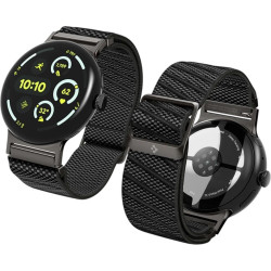 Λουράκι Google Pixel Watch 4 / 3 / 2 / 1 41mm Spigen Lite Fit X Υφασμάτινο - Black (AMP11420)