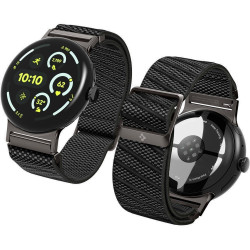 Λουράκι Google Pixel Watch 4 / 3 45mm Spigen Lite Fit X Υφασμάτινο - Black (AMP11421)