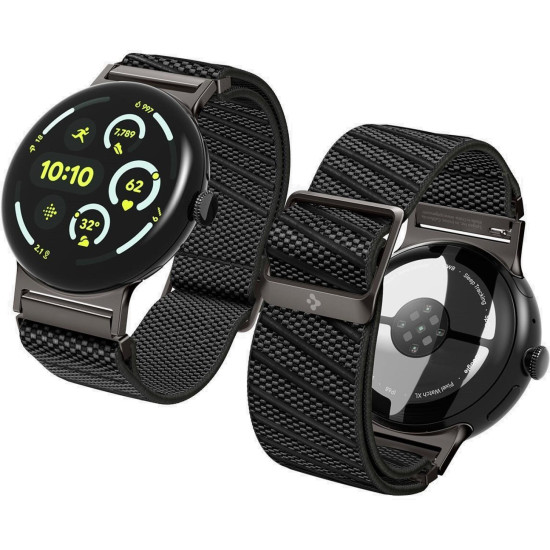 Λουράκι Google Pixel Watch 4 / 3 45mm Spigen Lite Fit X Υφασμάτινο - Black (AMP11421)