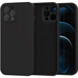 Θήκη iPhone 12 Pro Max Spacecase Silicone Mag Case Σιλικόνης με MagSafe - Black (5905719138684)
