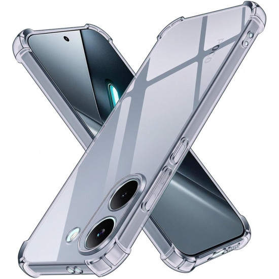 Θήκη Xiaomi Poco X8 Pro Techsuit Shockproof Clear Silicone Σιλικόνης - Smoke Black (5949419369450)