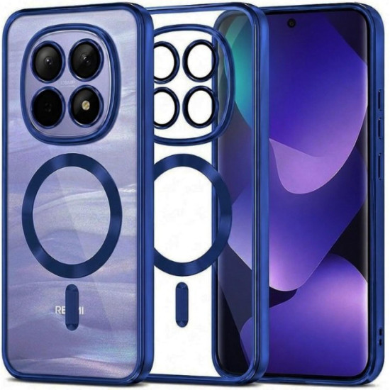 Θήκη Xiaomi Redmi Note 15 / Poco M8 Techsuit Luxury Crystal Διάφανη Σιλικόνης με MagSafe - Deep Blue (5949419368149)