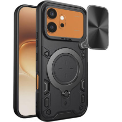 Θήκη Honor 600 / 600 Pro Techsuit CamGuard Pro με Κάλυμμα για την Κάμερα & Μεταλλικό KickStand - Black (5949419366190)