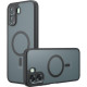 Θήκη Oppo A6x Techsuit PureFrost Σκληρή Ημιδιάφανη με MagSafe - Frosted Black (5949419366510)