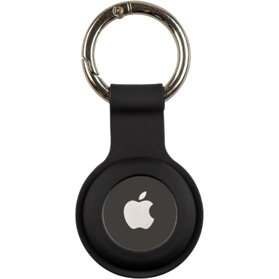 Θήκη AirTag 2 / 1 Mobile Origin AirTag KeyChain Σιλικόνης με Μπρελόκ - Black (FRL-ATKC-BLK)