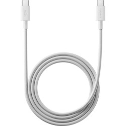 Καλώδιο Type-C Official Xiaomi 6A Braided σε Type-C Φόρτισης & Μεταφοράς Δεδομένων 100cm 120W - White (BHR087KGL)