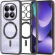 Θήκη Xiaomi Redmi Note 15 / Poco M8 Techsuit Luxury Crystal Διάφανη Σιλικόνης με MagSafe - Black (5949419368170)
