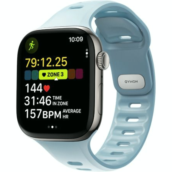 Λουράκι Apple Watch Ultra/SE/11/10/9/8/7/6/5/4 (49/46/45/44mm) Nomad Tempo Band Αδιάβροχο FKM & Αλουμίνιο - Tidal (NM009735858)