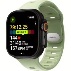 Λουράκι Apple Watch Ultra/SE/11/10/9/8/7/6/5/4 (49/46/45/44mm) Nomad Tempo Band Αδιάβροχο FKM & Αλουμίνιο - Seagrass (NM009803858)