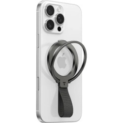 Βάση Στήριξης Torras Ostand OmniRing Magnetic Ring Braided Strap Μαγνητική MagSafe με Finger Holder - Black (6938075656225)